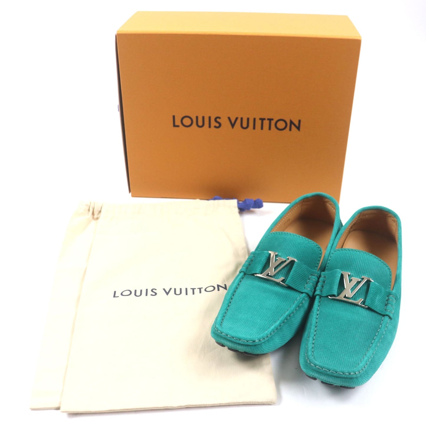 Louis Vuitton Monte Carlo Suede Driving Shoes