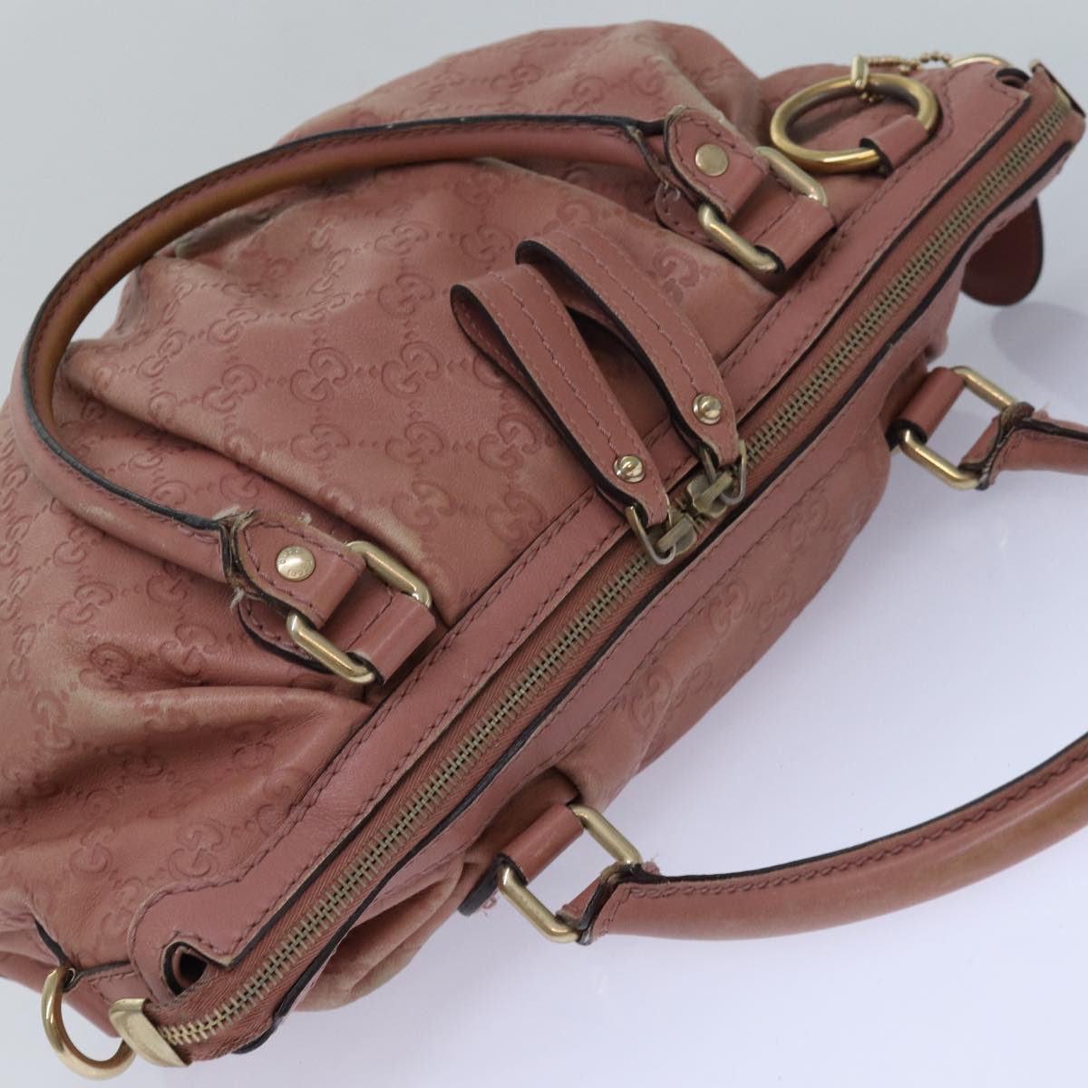 Gucci Sukey Brown Leather Handbag ()