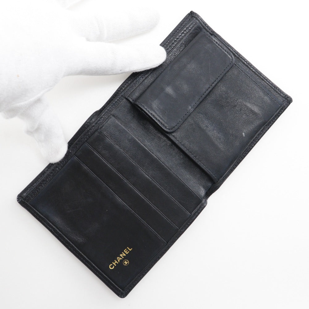 Chanel - Black Leather Wallet  ()