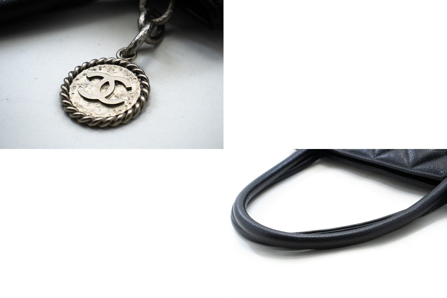 Chanel Black Leather Shoulder Bag ()