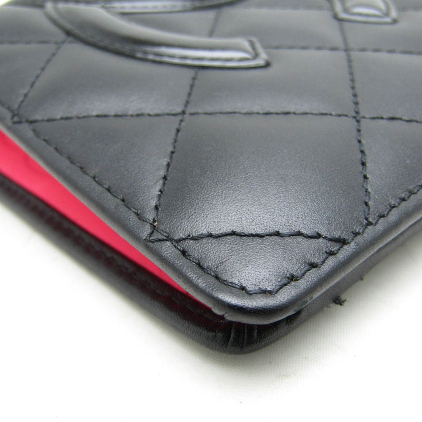 Chanel Cambon Line Black Leather Wallet ()