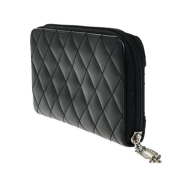 Chanel Cambon Black Leather Wallet  ()