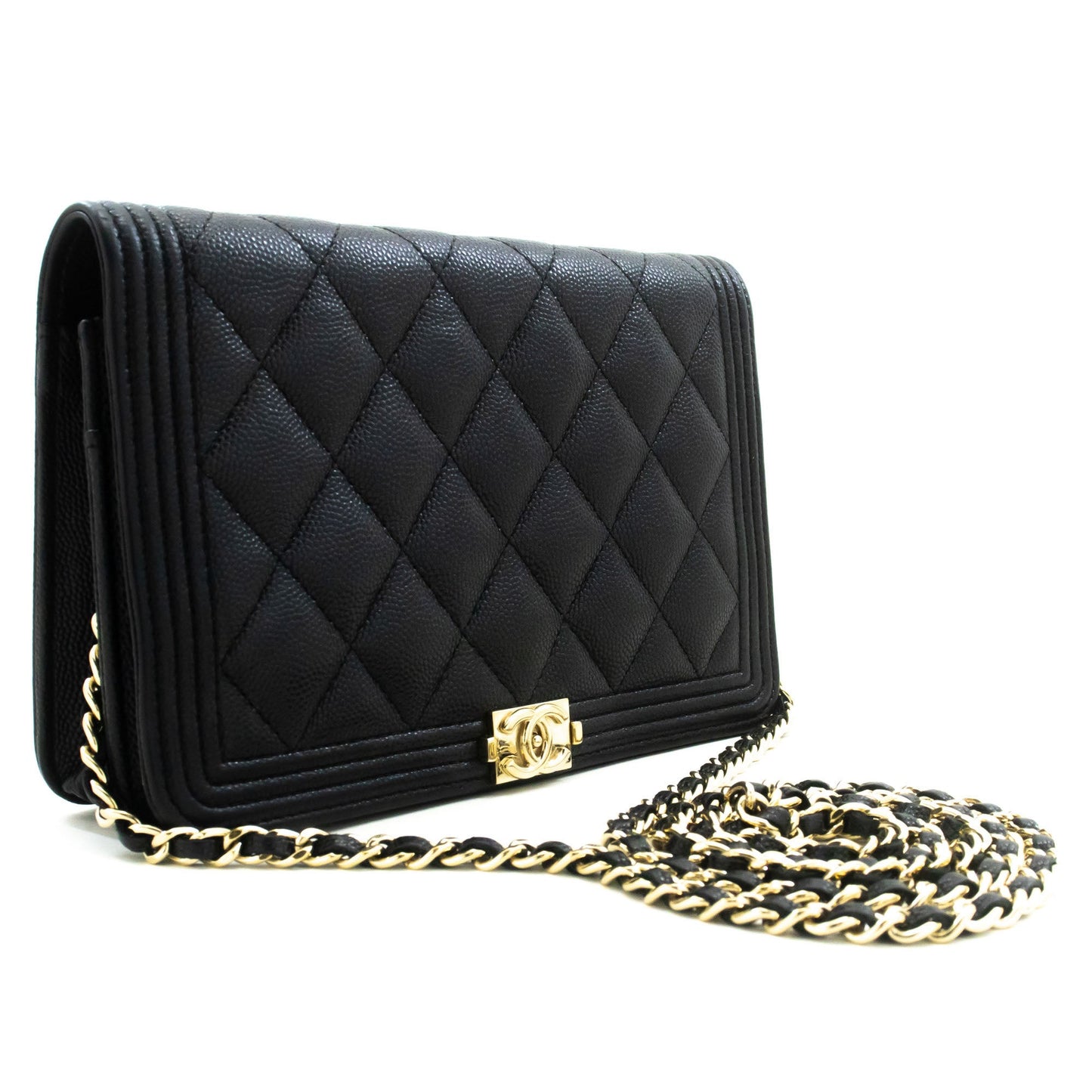 Chanel Black Leather Shoulder Bag ()