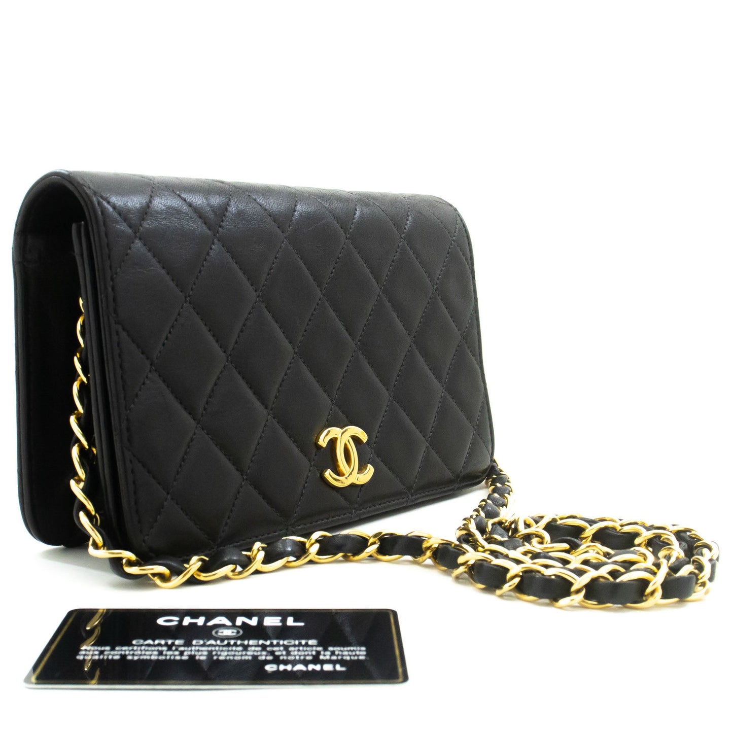 Chanel Black Leather Shoulder Bag ()