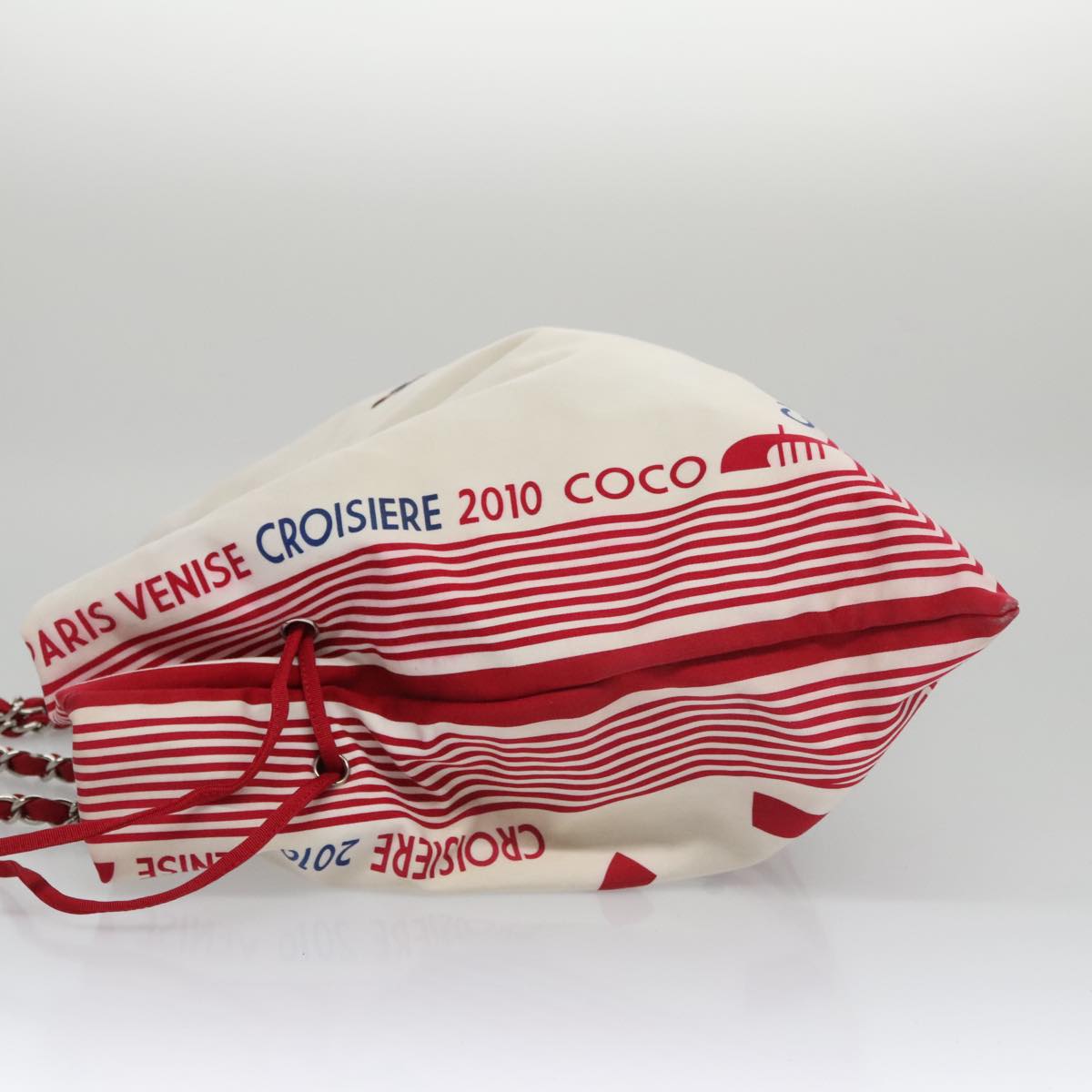 Chanel Bonbon Bag White Canvas Tote Bag ()