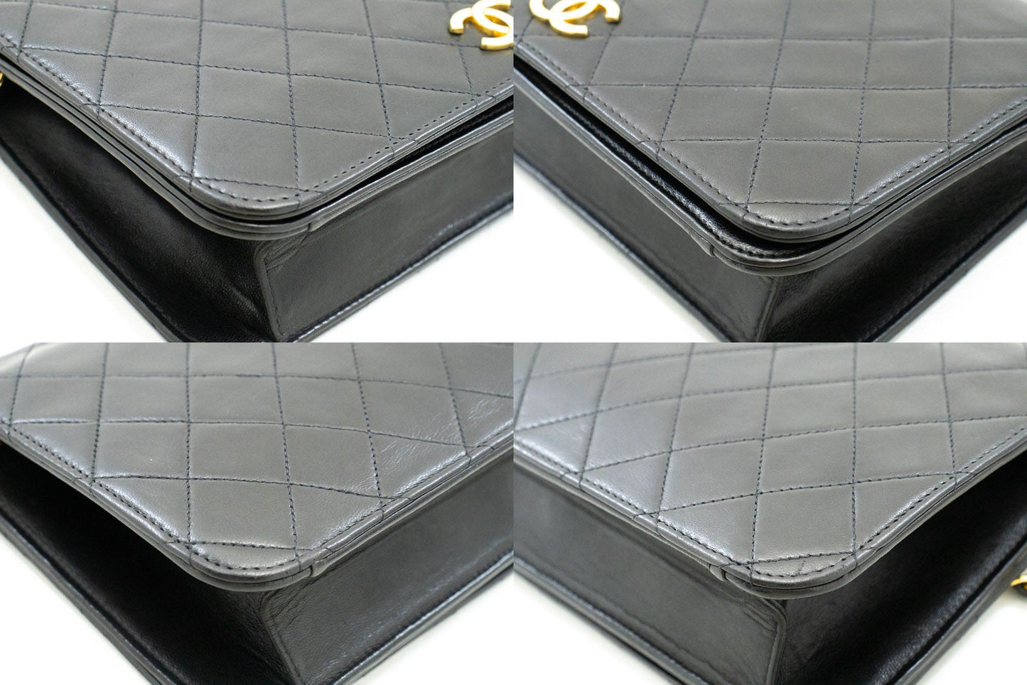 Chanel Black Leather Shoulder Bag ()