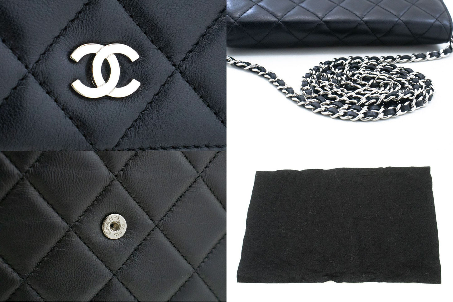 Chanel Black Leather Shoulder Bag ()