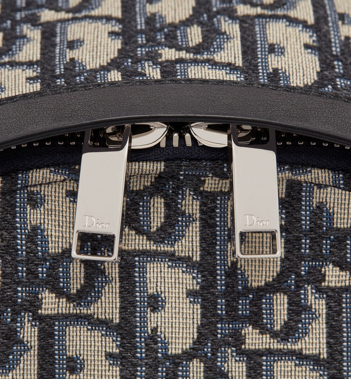 Rider Backpack • Beige and Black Dior Oblique Jacquard