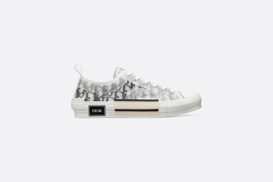 B23 Low-Top Sneaker • White and Black Dior Oblique Canvas
