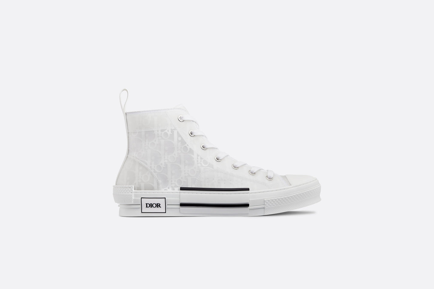 B23 High-Top Sneaker • White Dior Oblique Canvas