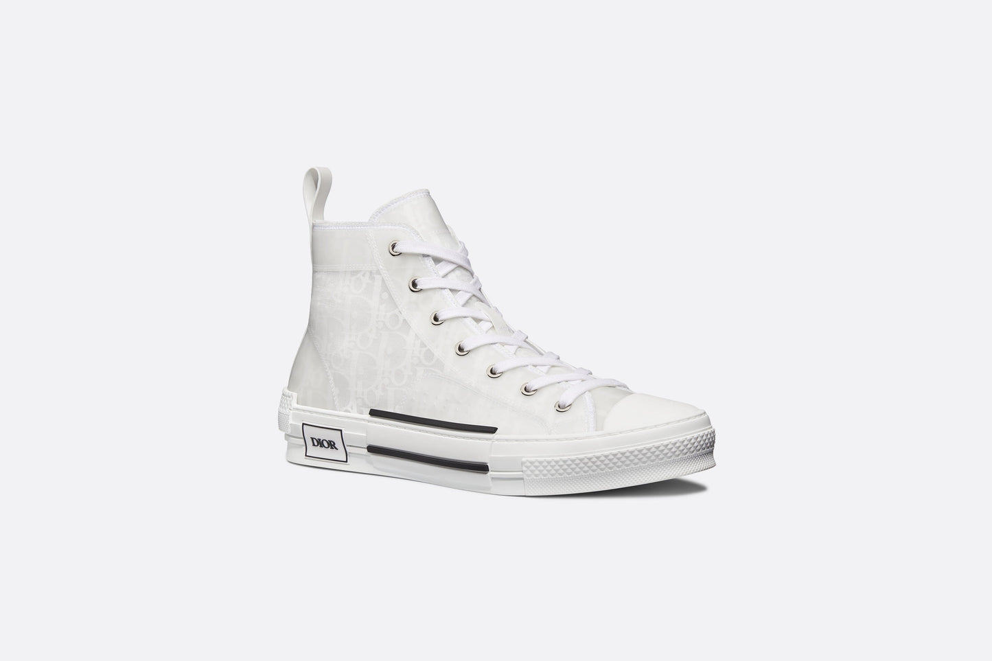 B23 High-Top Sneaker • White Dior Oblique Canvas
