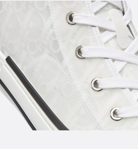 B23 High-Top Sneaker • White Dior Oblique Canvas