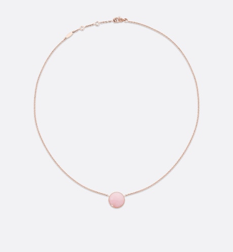 Rose des Vents Necklace • Rose Gold, Diamond and Pink Opal