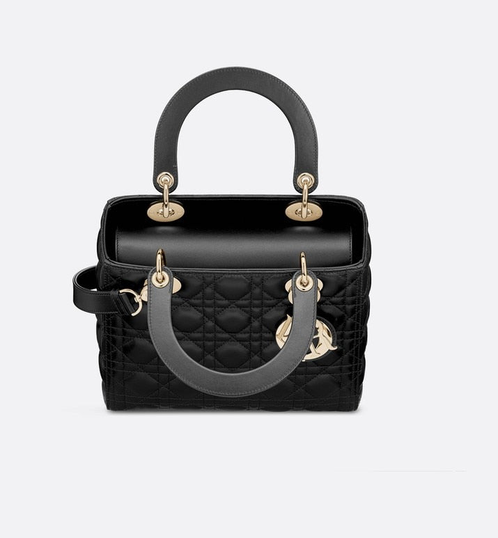 Medium Lady Dior Bag • Black Cannage Lambskin