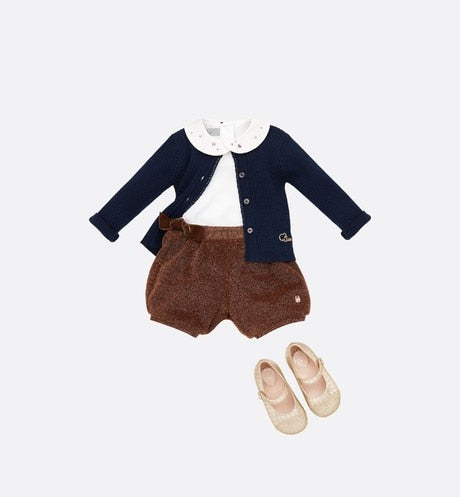 Ballerina Flat • Gold Microcannage Lambskin