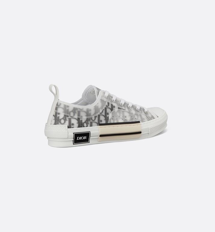 B23 Low-Top Sneaker • White and Black Dior Oblique Canvas