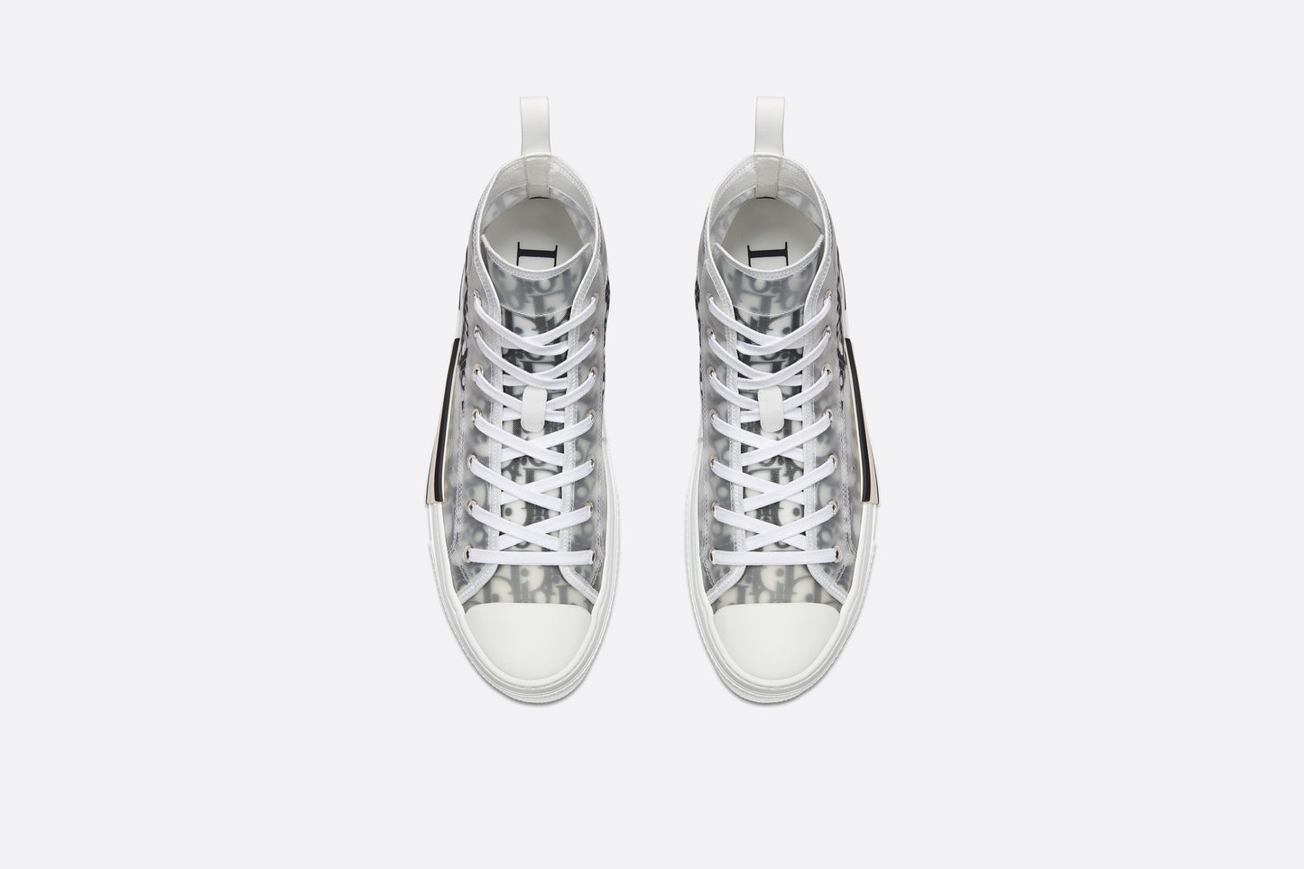 B23 High-Top Sneaker • White and Black Dior Oblique Canvas