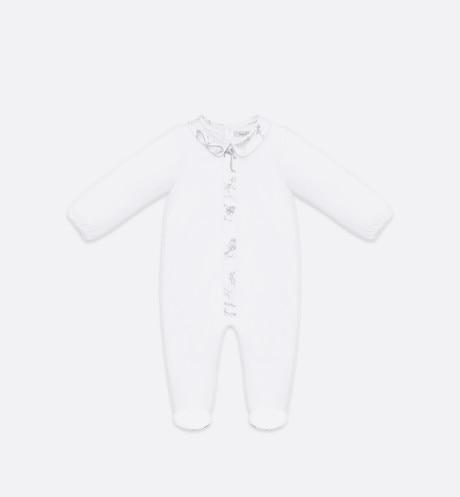 Newborn Gift Set • Gray Cotton Satin with Toile de Jouy Print