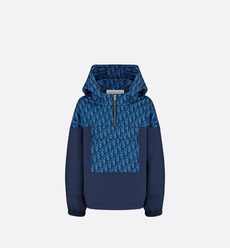 Hooded Anorak • Blue Dior Oblique Water-Repellent Canvas