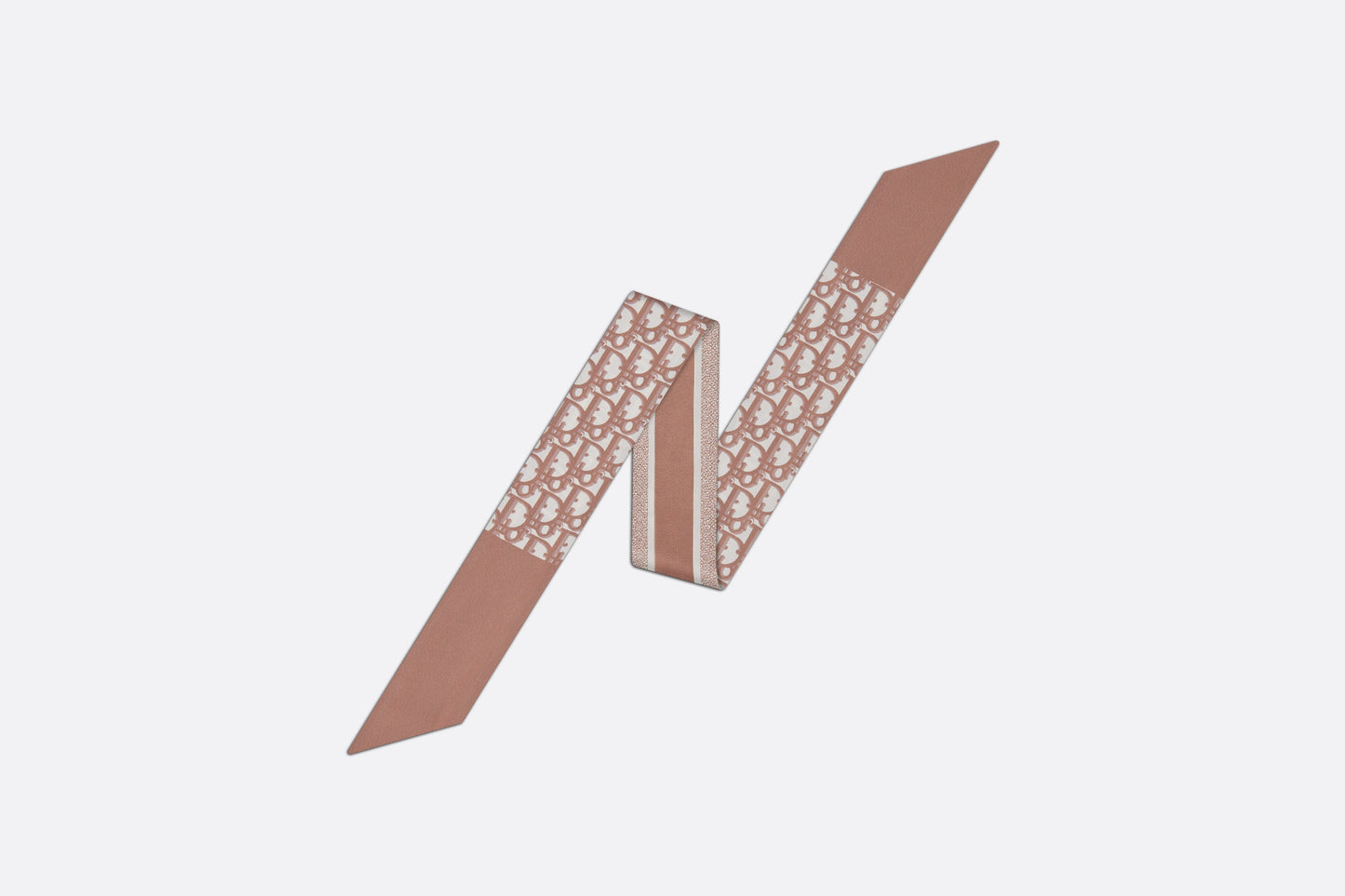 Dior Oblique Mitzah Scarf • Rose Des Vents Silk Twill