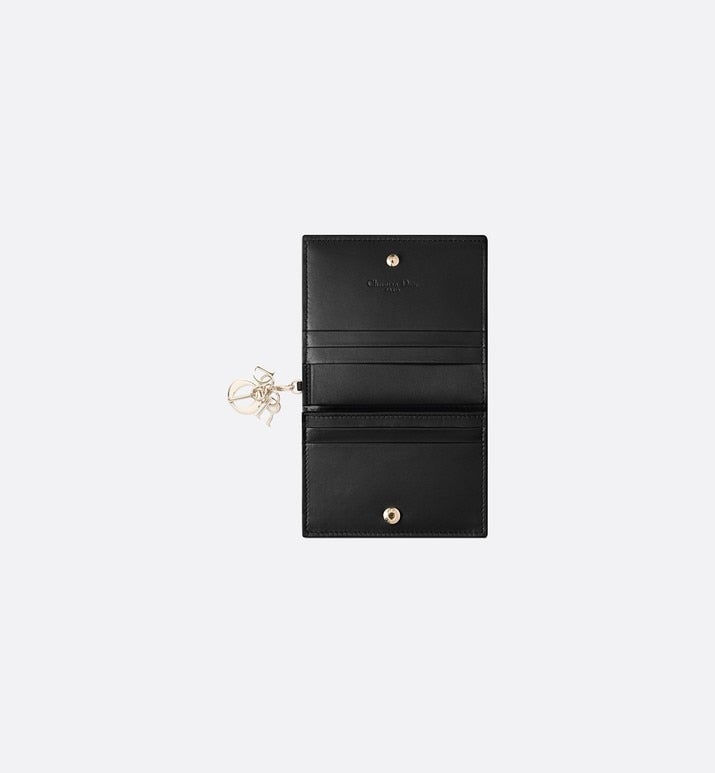 Mini Lady Dior Wallet • Black Cannage Lambskin
