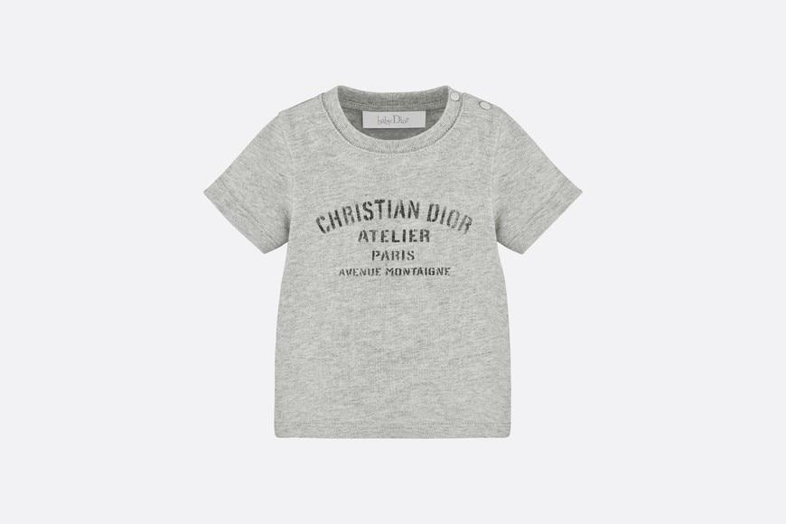 'Christian Dior Atelier' T-Shirt • Light Gray Cotton Jersey