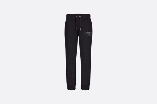 'Christian Dior Atelier' Track Pants • Black Cotton Fleece