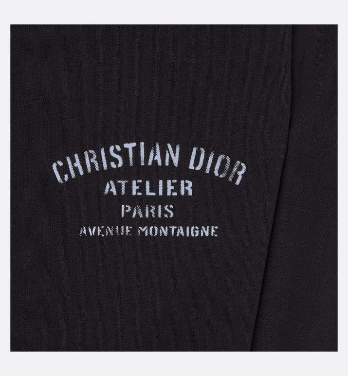 'Christian Dior Atelier' Track Pants • Black Cotton Fleece