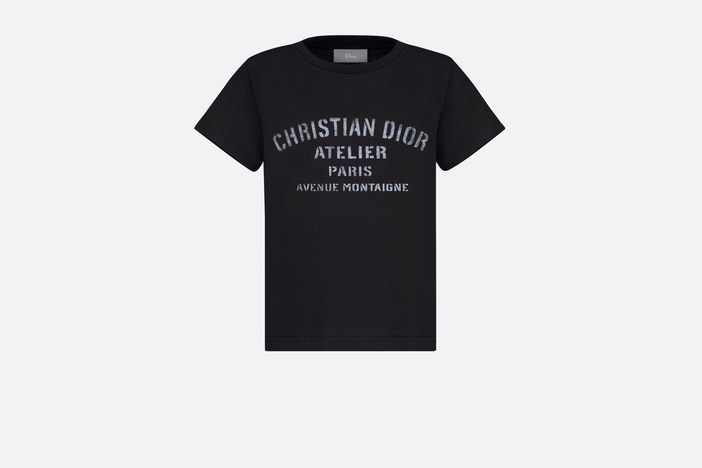 'Christian Dior Atelier' T-Shirt • Black Cotton Jersey