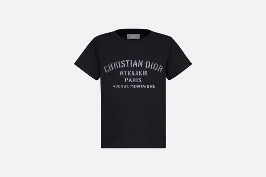 'Christian Dior Atelier' T-Shirt • Black Cotton Jersey