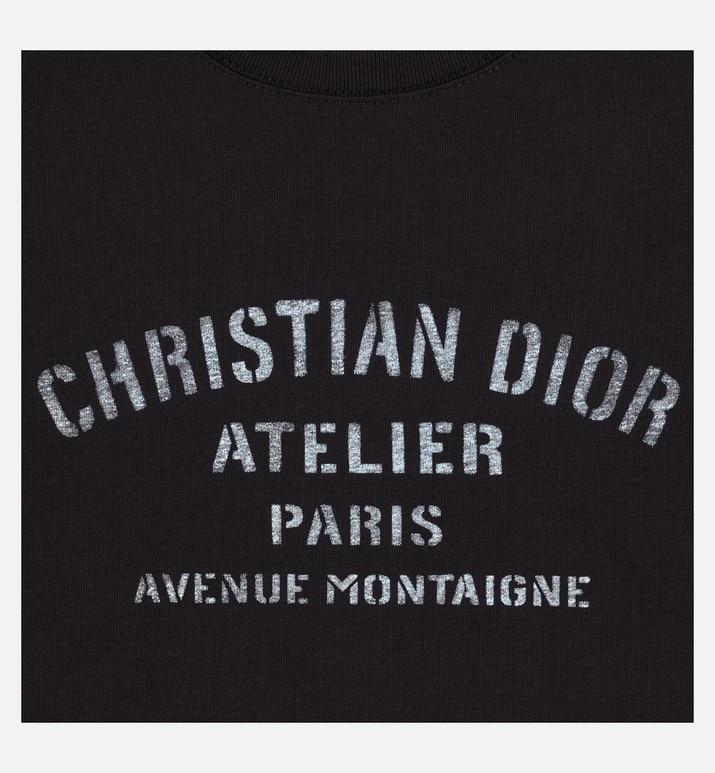 'Christian Dior Atelier' T-Shirt • Black Cotton Jersey