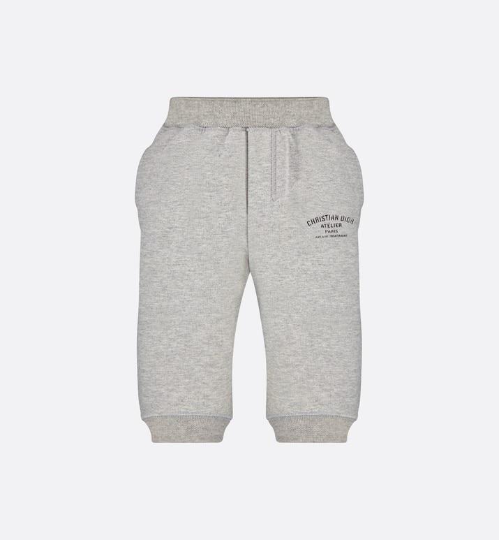 'Christian Dior Atelier' Track Pants • Light Gray Cotton Fleece