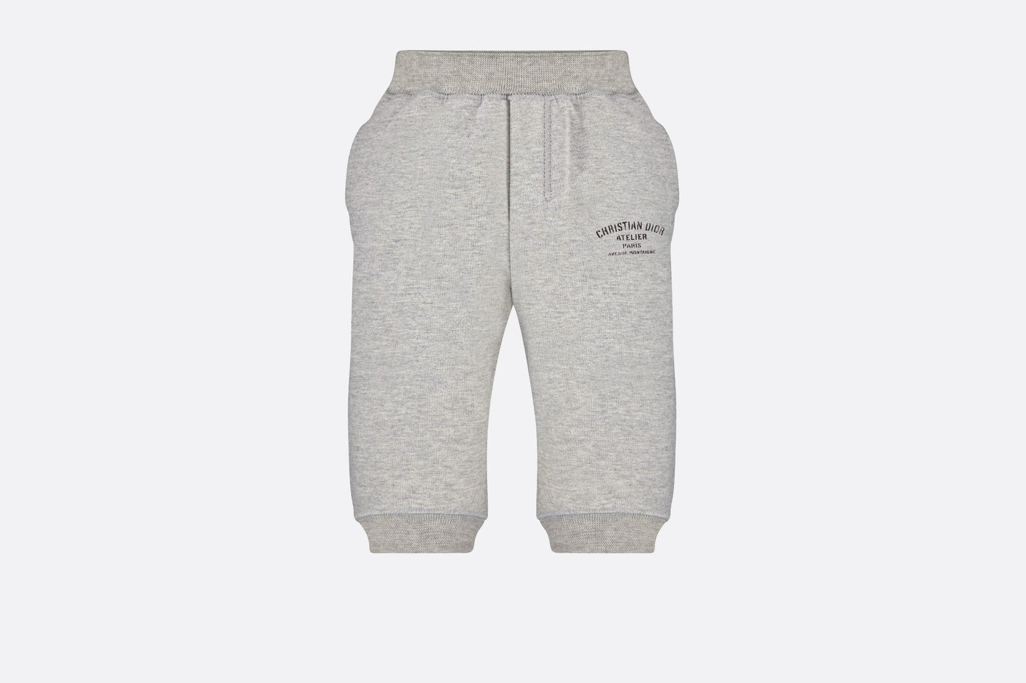 'Christian Dior Atelier' Track Pants • Light Gray Cotton Fleece