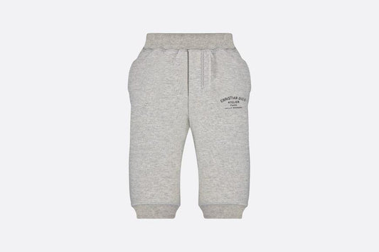 'Christian Dior Atelier' Track Pants • Light Gray Cotton Fleece