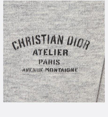'Christian Dior Atelier' Track Pants • Light Gray Cotton Fleece