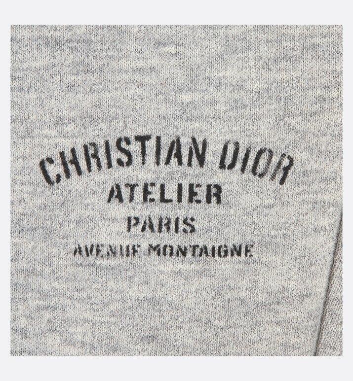 'Christian Dior Atelier' Track Pants • Light Gray Cotton Fleece