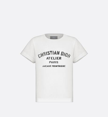 'Christian Dior Atelier' T-Shirt • White Cotton Jersey
