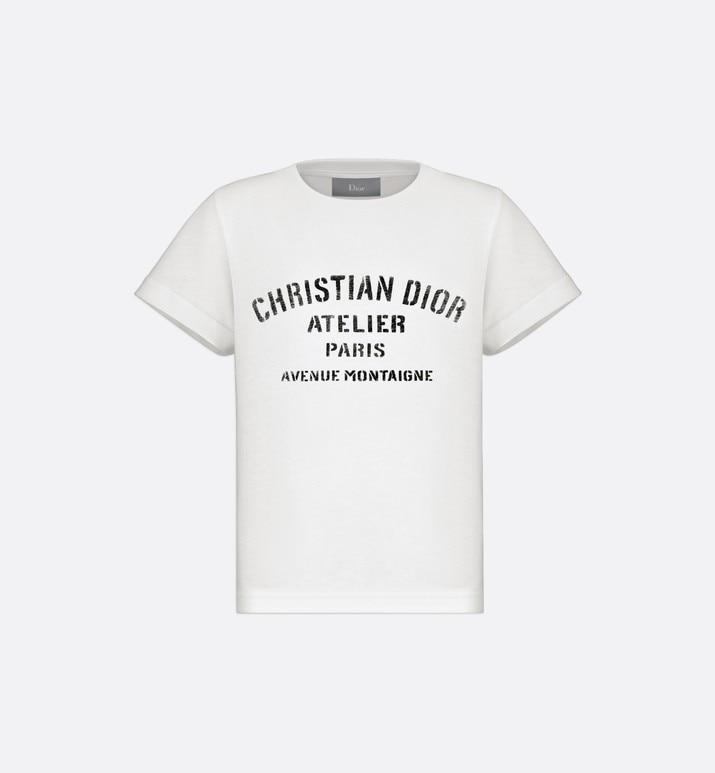 'Christian Dior Atelier' T-Shirt • White Cotton Jersey