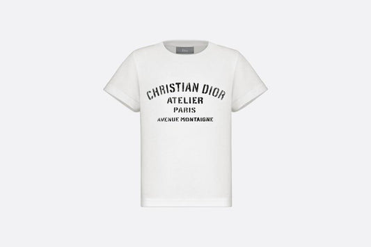 'Christian Dior Atelier' T-Shirt • White Cotton Jersey