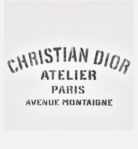 'Christian Dior Atelier' T-Shirt • White Cotton Jersey