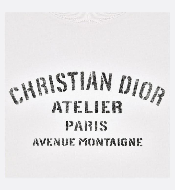 'Christian Dior Atelier' T-Shirt • White Cotton Jersey