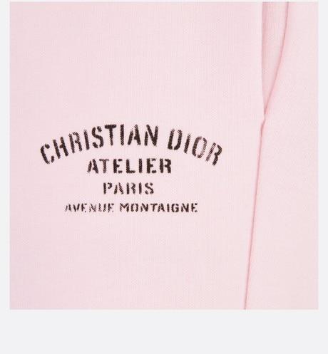 'Christian Dior Atelier' Track Pants • Pale Pink Cotton Fleece