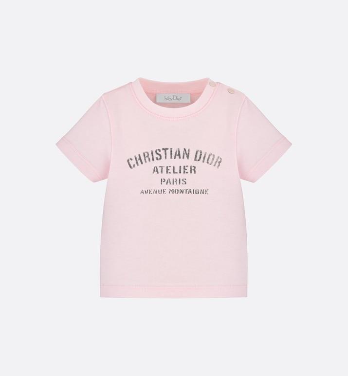 'Christian Dior Atelier' T-Shirt • Pale Pink Cotton Jersey