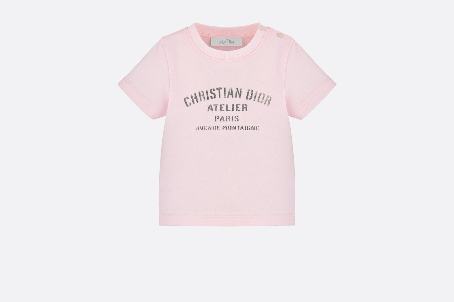 'Christian Dior Atelier' T-Shirt • Pale Pink Cotton Jersey