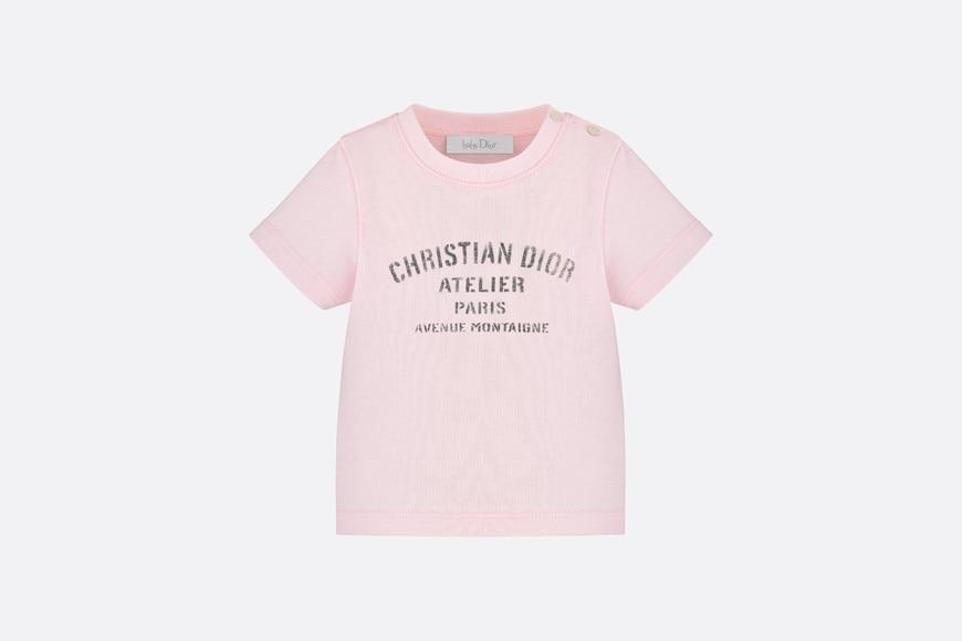 'Christian Dior Atelier' T-Shirt • Pale Pink Cotton Jersey