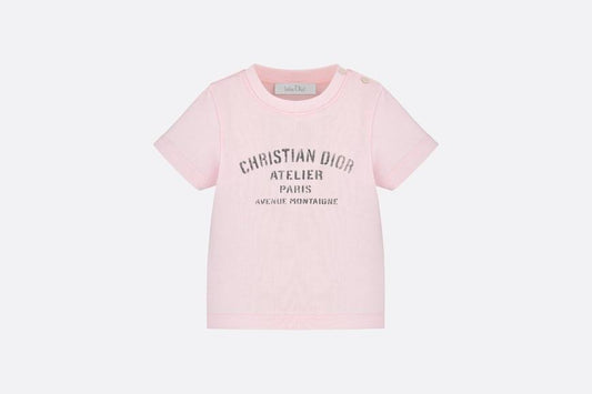 'Christian Dior Atelier' T-Shirt • Pale Pink Cotton Jersey