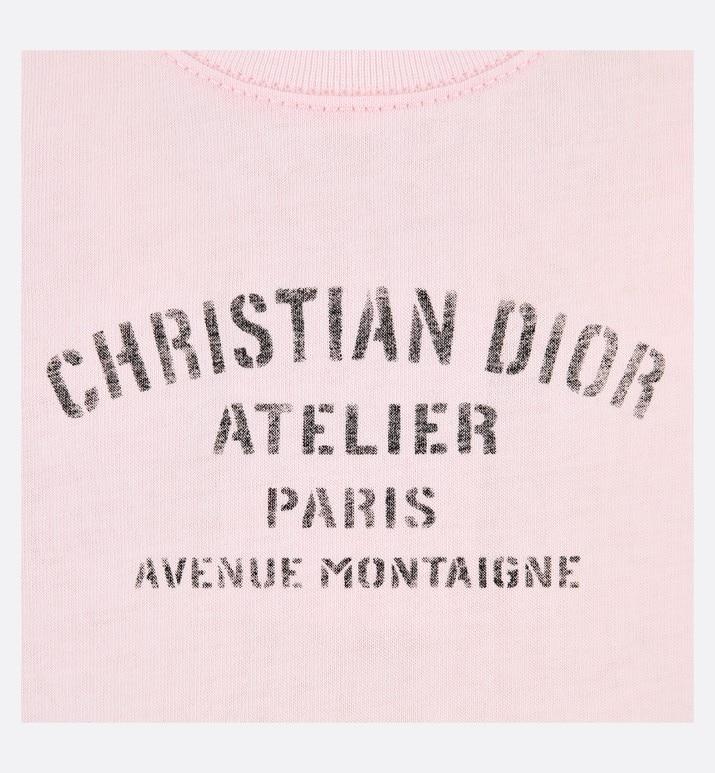'Christian Dior Atelier' T-Shirt • Pale Pink Cotton Jersey