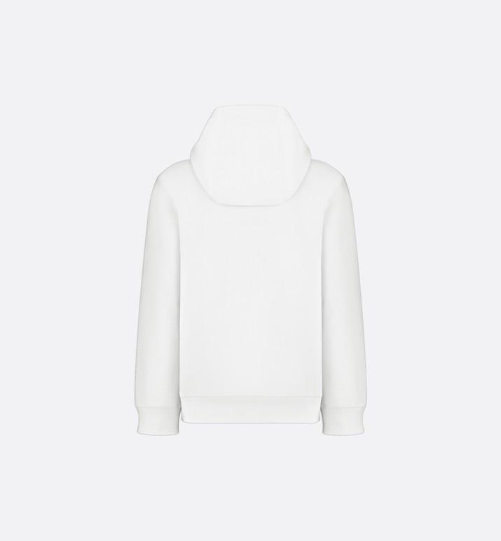 'Christian Dior Atelier' Hooded Sweatshirt • White Cotton Fleece
