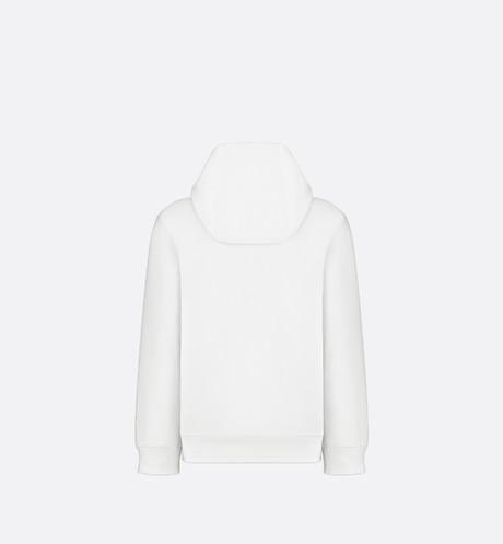 'Christian Dior Atelier' Hooded Sweatshirt • White Cotton Fleece