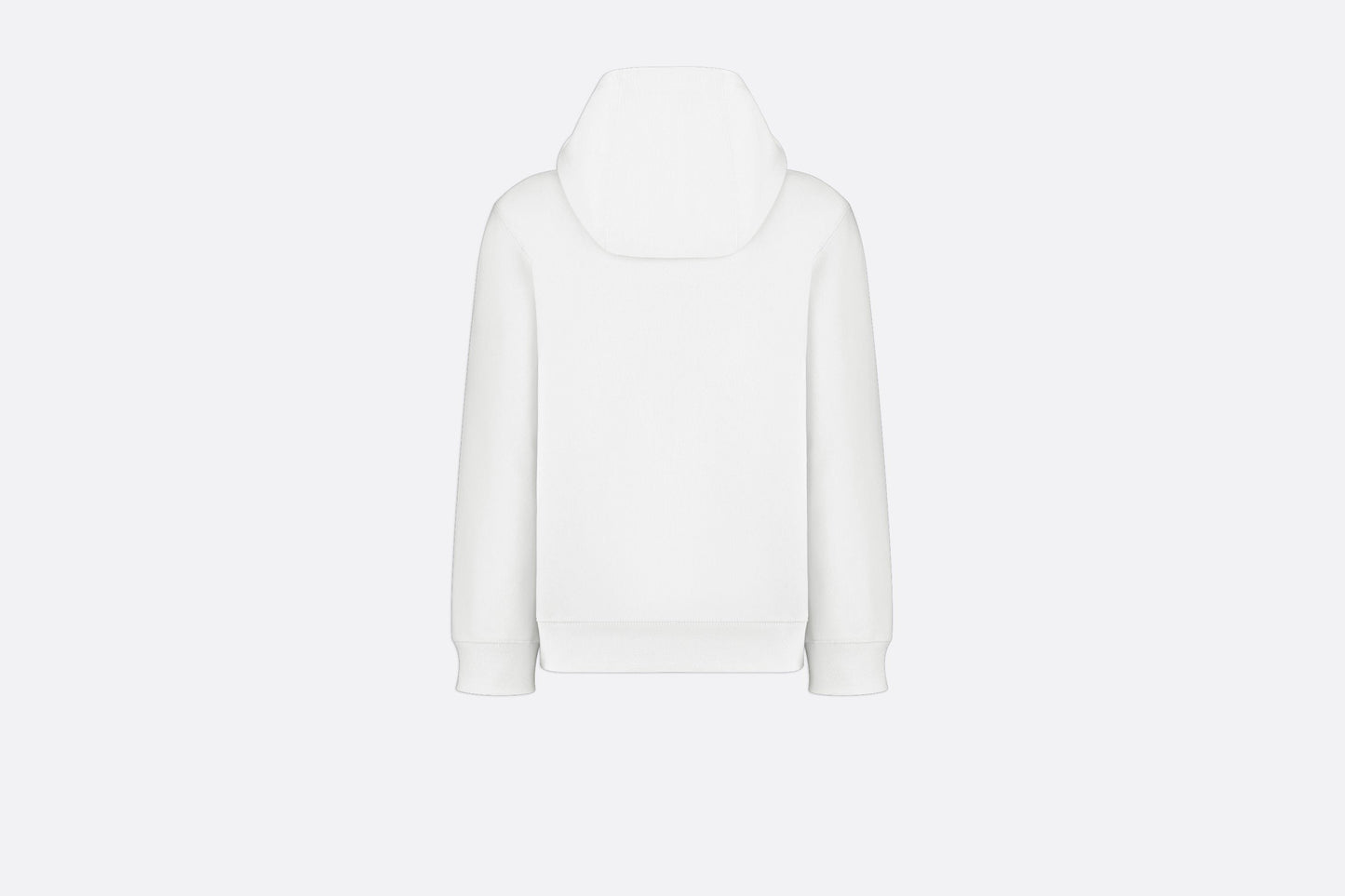 'Christian Dior Atelier' Hooded Sweatshirt • White Cotton Fleece